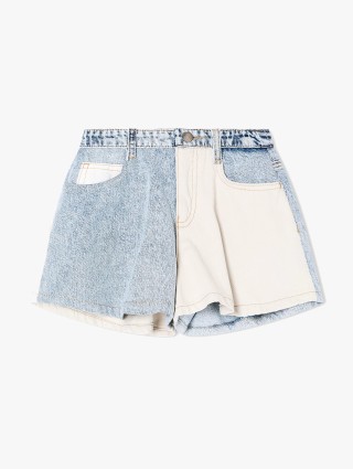 Шорты EMPORIO ARMANI KIDS из хлопкового денима: фото - Invogue