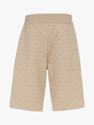 Бежевые бермуды EMPORIO ARMANI KIDS из смеси хлопка: фото 1 - Invogue