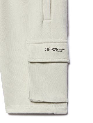 Светло-зеленые шорты OFF WHITE с накладными карманами: фото 2 - Invogue