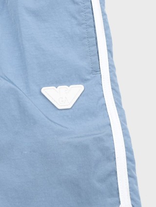 Блакитні шорти EMPORIO ARMANI KIDS з логотипом: фото 2 - Invogue