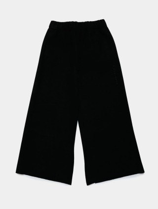 Чёрные брюки MM6 MAISON MARGIELA KIDS: фото - Invogue