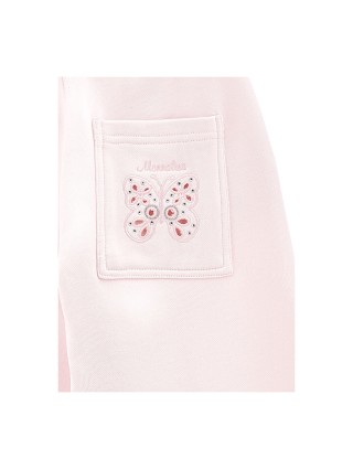 Розовые брюки MONNALISA свободного кроя: фото 3 - Invogue