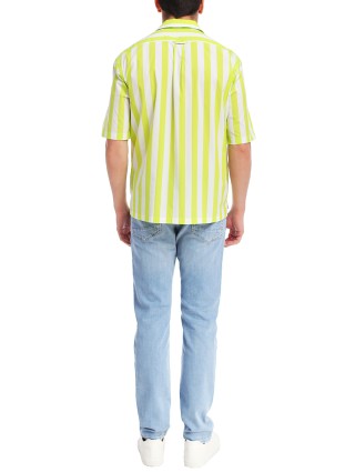 Жёлтая рубашка BOSS: фото 2 - Invogue