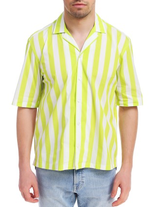 Жёлтая рубашка BOSS: фото 1 - Invogue