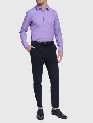 Фиолетовая рубашка BOSS: фото 1 - Invogue