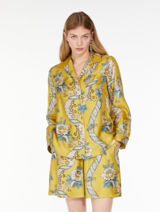 Жёлтая рубашка WEEKEND MAX MARA: фото 3 - Invogue