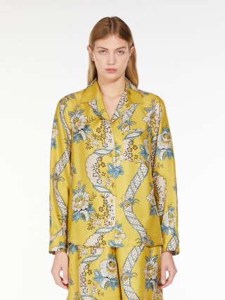 Жёлтая рубашка WEEKEND MAX MARA: фото 1 - Invogue