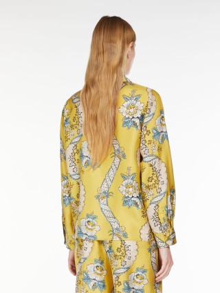Жёлтая рубашка WEEKEND MAX MARA: фото 2 - Invogue