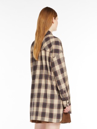 Фланелевая рубашка WEEKEND MAX MARA с клетчатым узором: фото 2 - Invogue