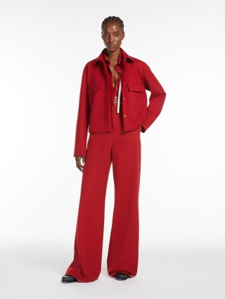 Красная рубашка Max Mara шелковая: фото 1 - Invogue