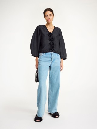 Чорна блуза By Malene Birger з шовку: фото 1 - Invogue