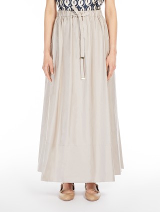 Юбка из тафты Max Mara цвета слоновой кости: фото 1 - Invogue