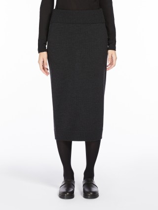 Темно-серая юбка Max Mara шерстяная: фото 1 - Invogue
