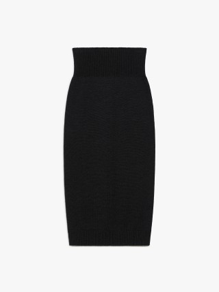 Темно-серая юбка Max Mara шерстяная: фото - Invogue