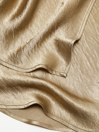 Золотая юбка Acne Studios атласная: фото 4 - Invogue