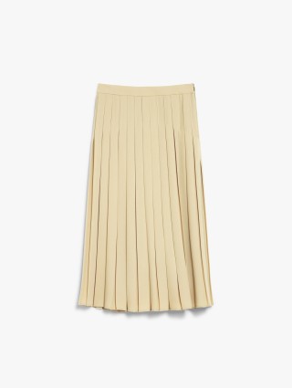 Кремовая юбка Max Mara плиссированная: фото - Invogue