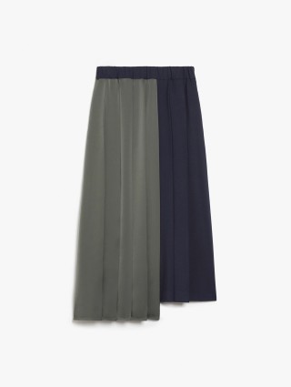 Темно-синя спідниця WEEKEND MAX MARA з атласу та вовни: фото - Invogue