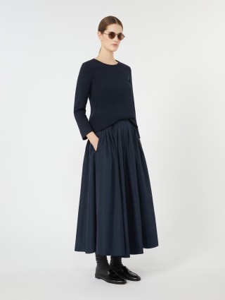 Темно-синя спідниця MAX MARA розкльошена: фото 1 - Invogue