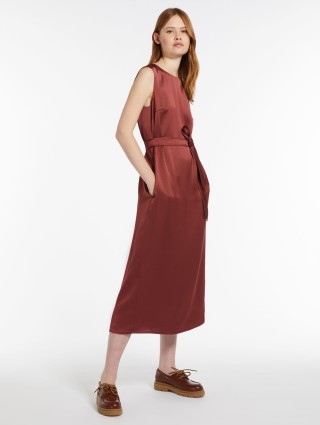 Теракотова сукня WEEKEND MAX MARA без рукавів: фото 3 - Invogue