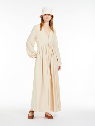 Молочное платье WEEKEND MAX MARA: фото 4 - Invogue