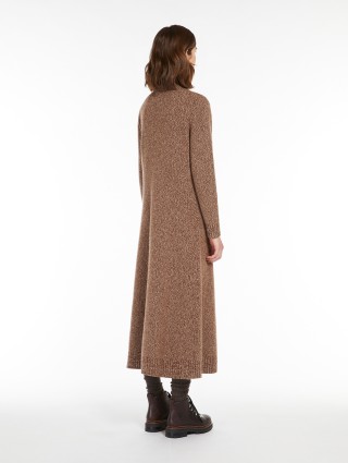 Светло-коричневое платье WEEKEND MAX MARA из шерсти: фото 2 - Invogue