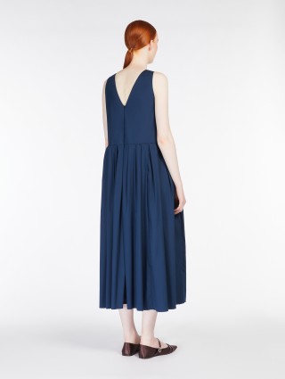 Синее платье Max Mara из поплина: фото 2 - Invogue