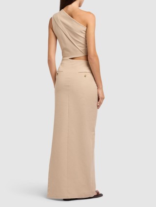 Бежева сукня Max Mara довга: фото 2 - Invogue