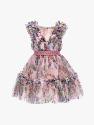 Рожева сукня MONNALISA з квітковим принтом: фото - Invogue