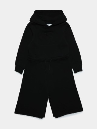Чёрный комбинезон/брюки MM6 MAISON MARGIELA KIDS: фото - Invogue