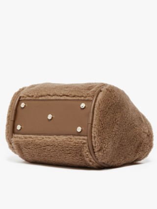 Коричнева сумка Small Teddy fabric Marine з бленду вовни та шовка: фото 4 - Invogue