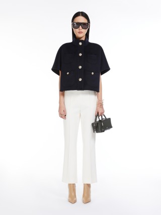 Черная сумка-саквояж Max Mara кожаная: фото 1 - Invogue