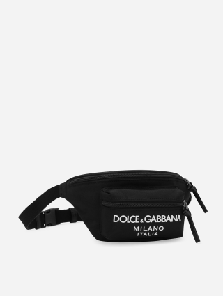 Черная сумка Dolce&Gabbana на пояс: фото 2 - Invogue
