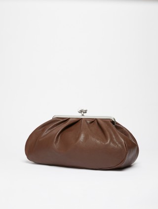 Темно-коричневая сумка WEEKEND ACCESSORIES из кожи: фото 2 - Invogue