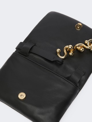 Чорна сумка SPORTMAX з м'якої шкіри наппа: фото 3 Чорна сумка SPORTMAX з м'якої шкіри наппа: фото 3 - Invogue