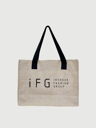 сумка-шопер ifg з логотипом Благодійність IFG: фото - Invogue
