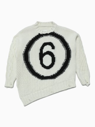 Білий светр MM6 MAISON MARGIELA KIDS : фото - Invogue
