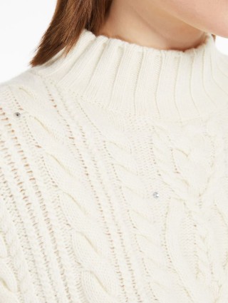 Молочный свитер WEEKEND MAX MARA: фото 3 - Invogue