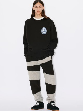 Черный свитер KENZO с длинным рукавом из хлопка: фото 5 - Invogue