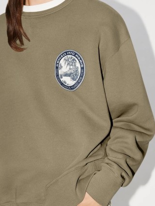 Сіро-коричневий светр KENZO з бавовни з довгим рукавом: фото 3 - Invogue