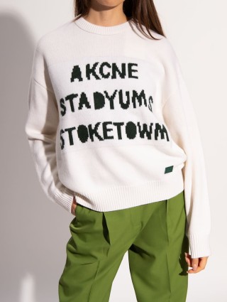 Белый свитер Acne Studios из шерсти: фото 1 - Invogue