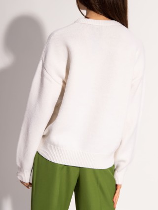 Белый свитер Acne Studios из шерсти: фото 2 - Invogue