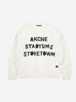 Белый свитер Acne Studios из шерсти: фото - Invogue