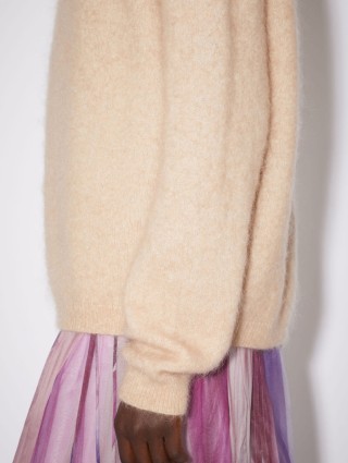Бежевый свитер Acne Studios свободного кроя: фото 4 - Invogue