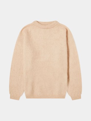 Бежевый свитер Acne Studios свободного кроя: фото - Invogue