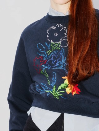 Синий свитер KENZO: фото 3 - Invogue