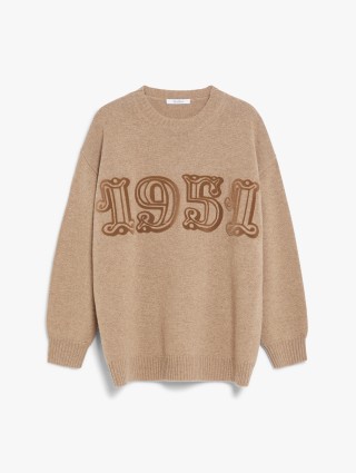 Светло-коричневый свитер Max Mara из шерсти и кашемира: фото - Invogue