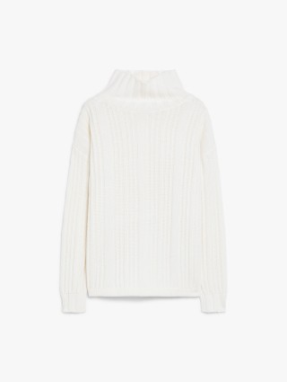 Белый свитер Max Mara из шерсти и кашемира: фото - Invogue