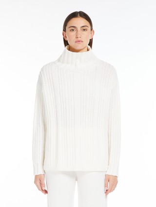 Белый свитер Max Mara из шерсти и кашемира: фото 1 - Invogue
