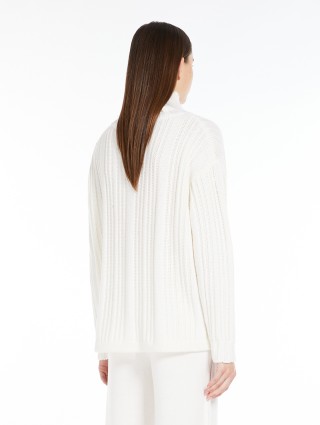 Белый свитер Max Mara из шерсти и кашемира: фото 2 - Invogue
