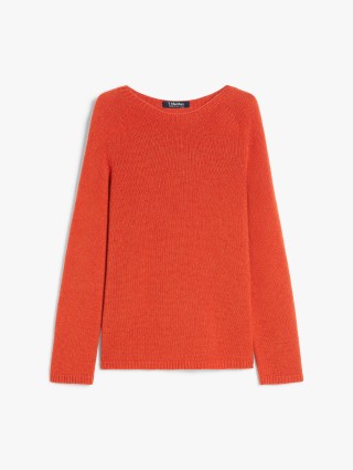 Оранжевый свитер Max Mara из шерсти и кашемира: фото - Invogue